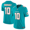 Men's Miami Dolphins #10 Jacob Rodriguez Aqua 2026 NFL Draft Vapor F.U.S.E. Limited Jersey