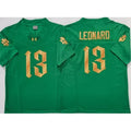 Men's Notre Dame Fighting Irish #13 Riley Leonard Green Stitched Jersey RFC1