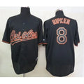 Orioles #8 Cal Ripken Black Fashion Stitched MLB Jersey