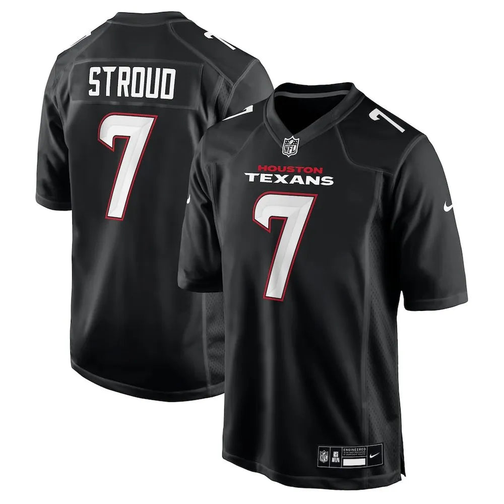 Men's Houston Texans #7 C.J. Stroud Carbon Black Fashion Jersey