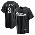 Youth Philadelphia Phillies #3 Bryce Harper
Black Lights Out Replica Player Jersey