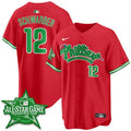Men's Philadelphia Phillies #12 Kyle Schwarber Red 2026 MLB All-Star Jersey