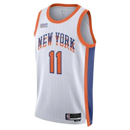 Unisex New York Knicks Jalen Brunson
White 2024/25 Swingman Player Jersey - City Edition