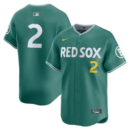 Men's Boston Red Sox #2 Alex Bregman
Green 2025 City Connect Limited Player Jersey