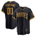 Men's Pittsburgh Pirates Black 2026 City Connect Stitched Custom Jersey