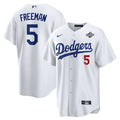 Men's Los Angeles Dodgers #5 Freddie Freeman
White 2025 World Series Home Limited Jersey