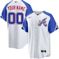 Men's Atlanta Braves White City Connect Custom Jersey