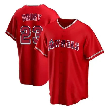 Men's Los Angeles Angels #23 Brandon Drury
Red Home Limited Player Jersey