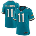 Men's Jacksonville Jaguars #11 Parker Washington Teal Game Jersey