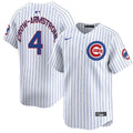 Men's Chicago Cubs #4 Pete Crow-Armstrong White Home Replica Player Jersey