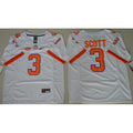 Tigers #3 Artavis Scott White Limited Stitched NCAA Jersey