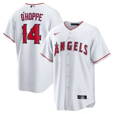 Men's Los Angeles Angels #14 Logan O'Hoppe
White Home Replica Jersey