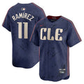 Men's Cleveland Guardians #11 Jose Ramirez
Navy 2024 City Connect Limited Jersey