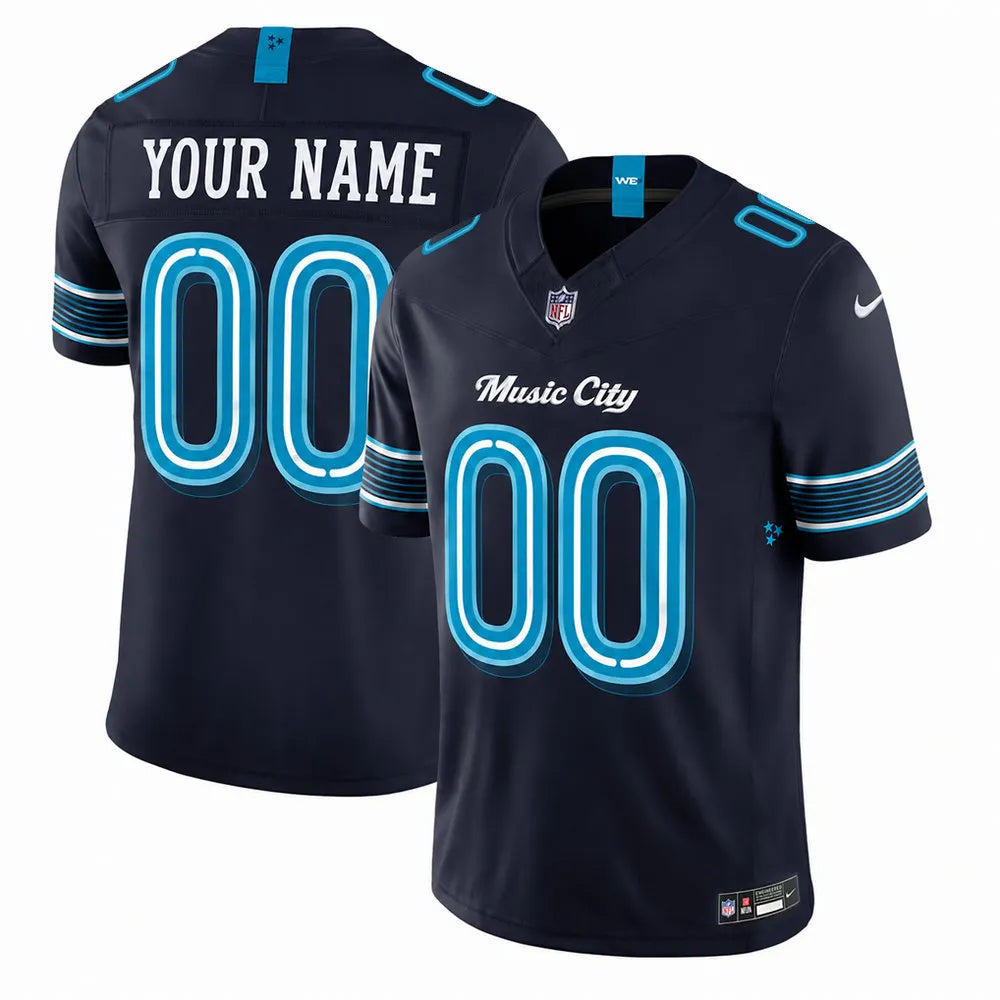 Men's Tennessee Titans Navy 2026 Rivalries Collection Vapor F.U.S.E. Limited Custom Jersey